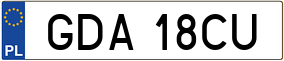 Trailer License Plate